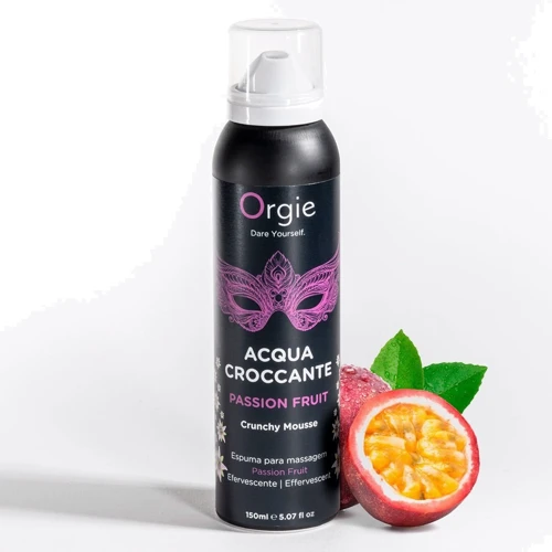 Массажная пенка Orgie – Acqua Croccante Passion Fruit (150 мл), эффект лопающихся пузырьков
