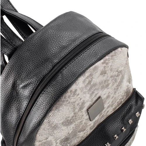 Жіночий рюкзак Valiria Fashion бежевий (4DETBI2608-5): Фактура Під змію, Зерниста, матова