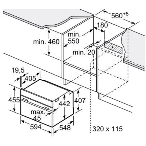 Духовой шкаф электрический Bosch CMG7241B1: Класс энергопотребления A+