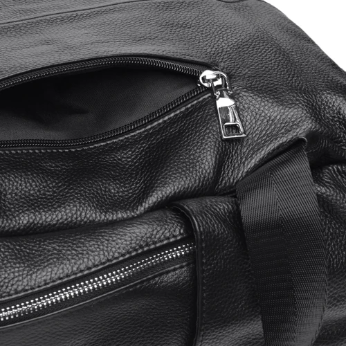 Чоловік рюкзак Borsa Leather чорний (k168004-black): Фактура матова, Зерниста