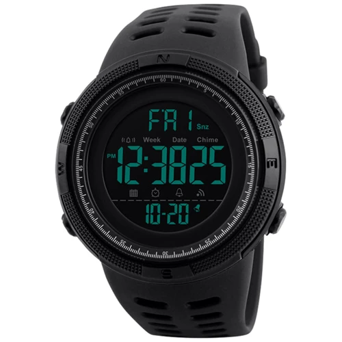 Наручний годинник Skmei 1251 Black: Механізм кварцовий