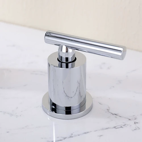 Смеситель для раковины Lefton Two-Handle Widespread Waterfall & Pull-Out Bathroom Faucet with Temperature Display-BFWS2401 Chrome: Термостат Нет