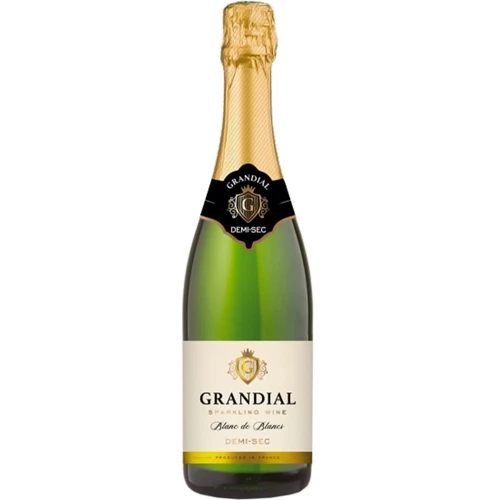 Ігристе вино Les Grands Chais de France Grandial Demi Sec, напівсухе біле, 0.75л 11% (WHS3500610007767)
