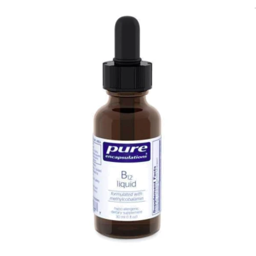 Pure Encapsulations B12 liquid 1000 mcg 30 ml Витамин B12 (жидкость), метилкобаламин