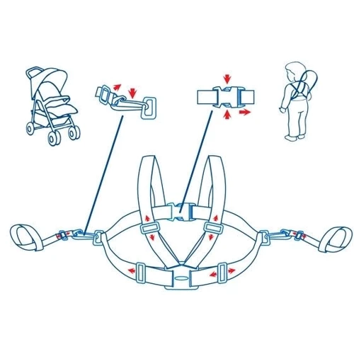 Вожжи BabyOno 070 (turquoise)