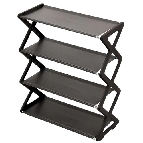 Полиця для взуття Stenson 4 яруси 42х18.5х50 см (R97358 black)