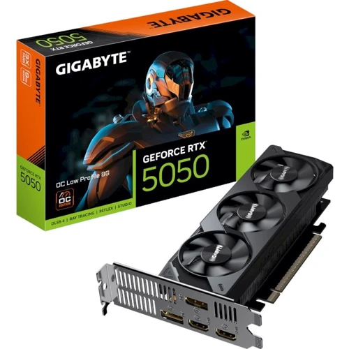 Видеокарта GIGABYTE GeForce RTX 5050 8GB OC Low Profile (GV-N5050OC-8GL) UA: Объем памяти, Гб 8