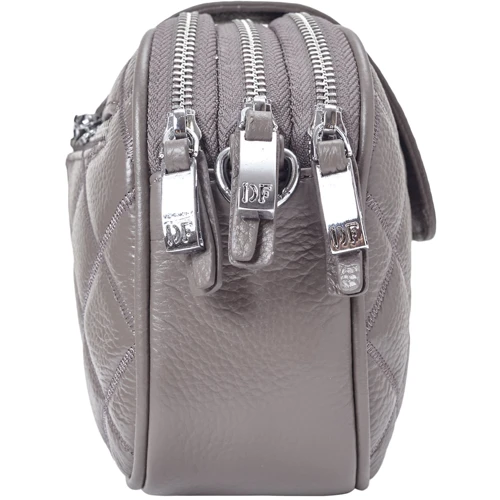 Жіноча сумка крос боді Der Flinger сіра (SHIDF5804-grey): Тип ручки Со съемным ремнем, На цепочке, Плечевой ремень, Без ручки