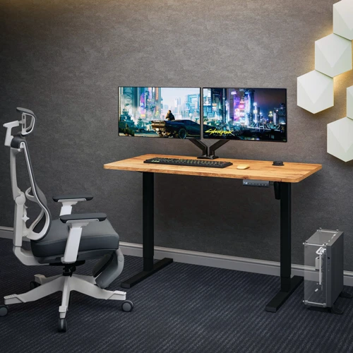 Стол Mealux PowerDesk Energy Mahogany c электрорегулировкой высоты (EVO-201 Energy Mahogany/B)