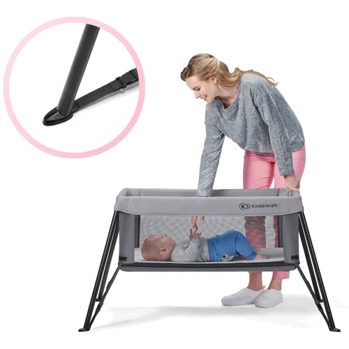Ліжко-манеж 2 в 1 Kinderkraft Movi Grey (KCMOVI00GRY0000) фото 10