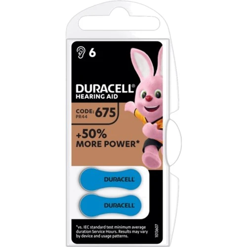 Батарейки Duracell HA 675 6 шт (5007521) фото 1