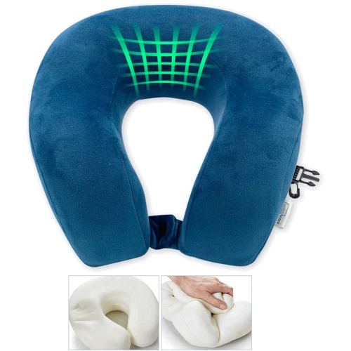 Подушка SoundSleep с пеной мемори 31x32 см темно-синий (653590749424) фото 5