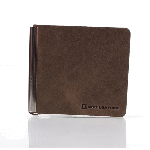 Мужской зажим для денег DNK Leather коричневый (DNK-Spring-clamp-Hcol-G): Пол Мужской