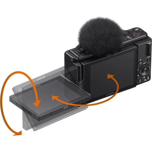 Sony Alpha ZV-1F Black (ZV1FB.CE3) UA: Розмір дисплея 3", 921600, сенсорный