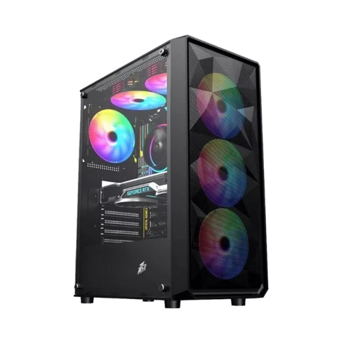 Корпус 1STPLAYER FD3-4F2(AP)-BK Black