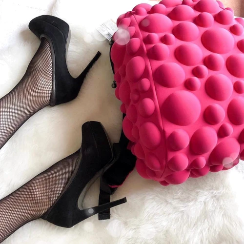 Рюкзак MadPax Bubble Half, цвет Neon BACK TO THE FUCHSIA (розовый неон): Корпус рюкзака Мягкий