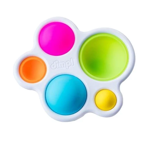 Прорізувач для зубів та тактильна іграшка Натисніть на кулю Fat Brain Toys dimpl (F192ML)
