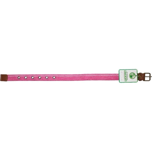 Ошейник Lucky Pet Melange одинарный светоотражающий 2/30-40 см розовый (550811): Производитель Lucky Pet