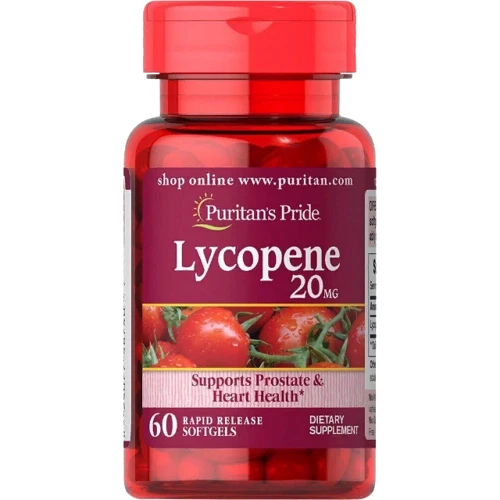 

Puritans Pride Lycopene 20 mg Ликопин 60 капсул