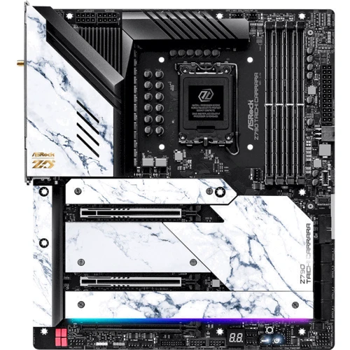 ASRock Z790 TAICHI CARRARA: Оперативная память 4xDDR5 7400+ МГц, до 192 ГБ