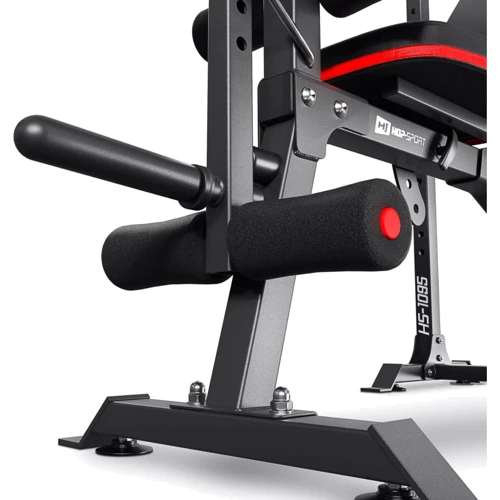 Скамья для жима и пресса Hop-Sport STRONG 138 кг HS-1095 (UT-10000699): Конструкция изогнутая, складная