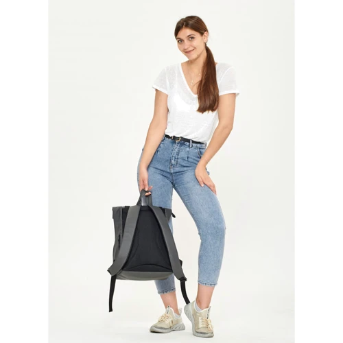 Женский рюкзак Sambag RollTop Zard серый (24238009): Фактура Матовая, Гладкая