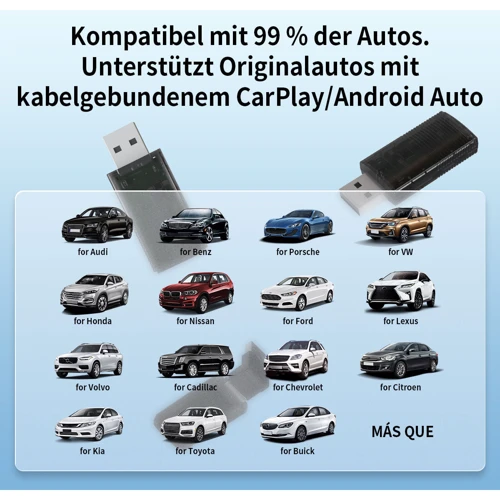 Бездротовий адаптер Ottocast Mini Wireless 2-in-1 CarPlay Und Android Auto Adapter (CP86 2 in 1) фото 6