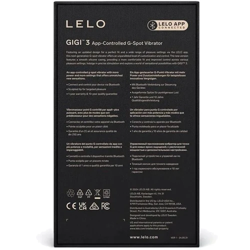 Вибратор точки G Lelo Gigi 3 Plum