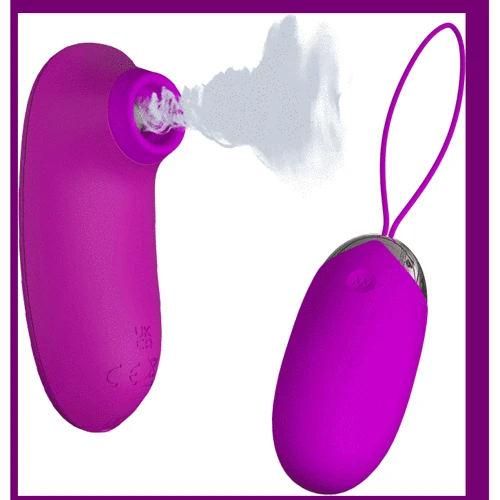 Комплект из виброяйца и вакуумного стимулятора Pretty Love ORTHUS Multifunctional 2 in 1, BI-014901W