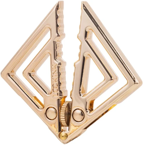 Зажимы для сосков с легкой подвеской LOCKINK Adjustable Nipple Clamps with Light Pendant - Golden