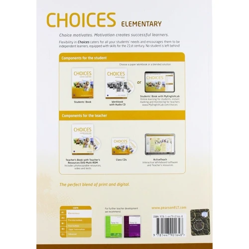 Choices Elementary TB+DVD Multi-ROM (учебник для учителя с вложенным DVD 4901990000): Производитель Pearson Education Limited