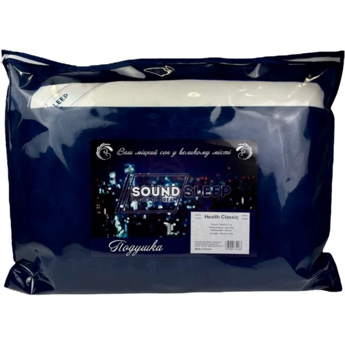 Подушка SoundSleep Health Сlassic ортопедическая 59x43x10 см (93887496): Материал чехла трикотаж