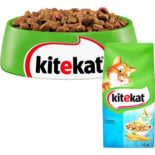 Сухий корм для котів Kitekat Риба з овочами 12 кг (5900951279911): Тип Сухий корм
