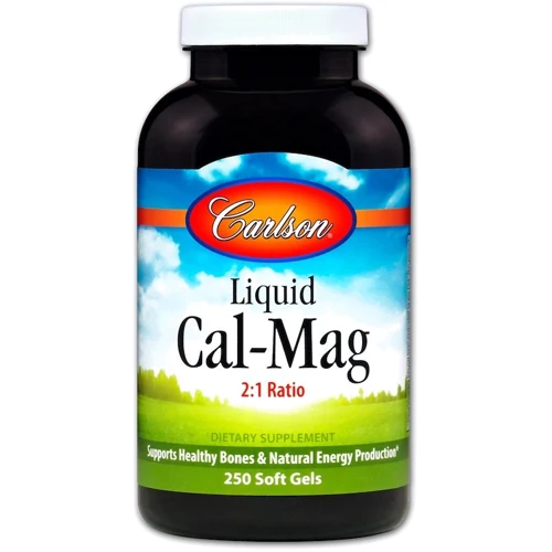Carlson Labs Liquid Cal-Mag 250 caps Кальций и Магний