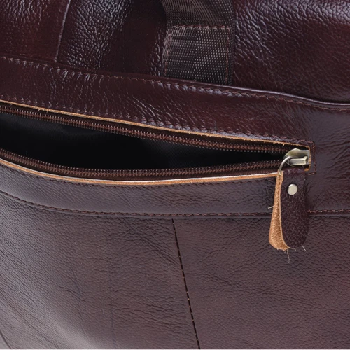 Мужская сумка мессенджер Borsa Leather коричневая (K11118-brown): Пол Мужской