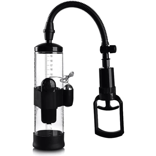 Вакуумная помпа с вибрацией Powerpump MAX Vibrating - Black&Clear, BS6000035