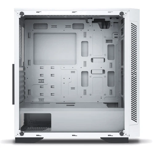 Корпус Deepcool MATREXX 55 V3 ADD-RGB WH (DP-ATX-MATREXX55V3-AR-WH): Материал передней панели закаленное стекло, пластик