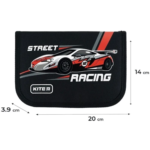 Пенал Kite без наполнения 1 отделение 1 отворот 621 Racing (K24-621-4): Год выпуска коллекции 2024