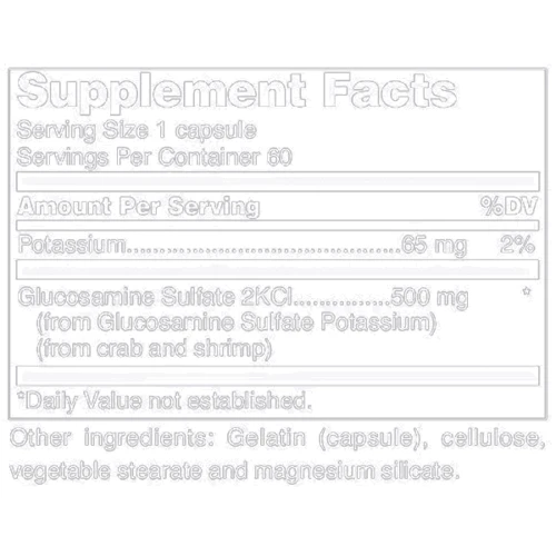 Douglas Laboratories Glucosamine Sulfate Глюкозамин сульфат 60 капсул: Форма выпуска Капсулы