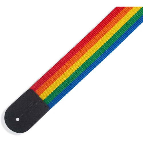 Гітарний ремінь LEVY'S M8POLY-RNB CLASSICS SERIES POLYPROPYLENE GUITAR STRAP (RAINBOW): Виробник LEVY"S