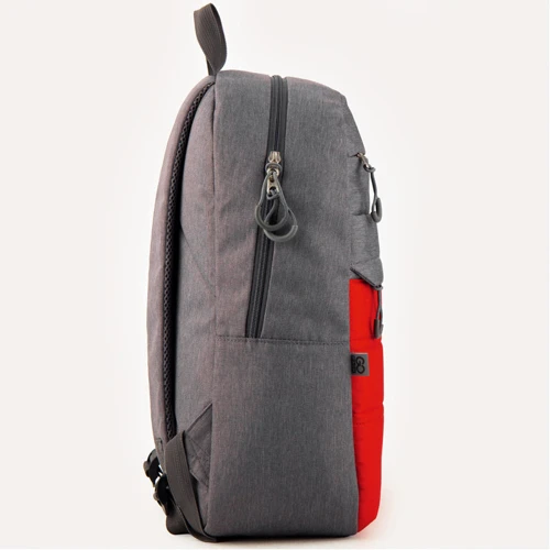 Рюкзак GoPack Сity 118-1 серый красный go20-118l-1: Корпус рюкзака Мягкий