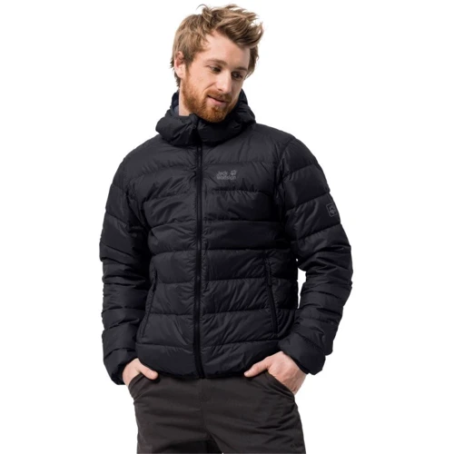 Пуховик Jack Wolfskin Helium Men 1200573-6000 50 чорний зимовий з капюшоном: Вид Пуховики