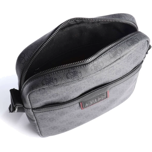 Мужская сумка через плечо Guess Vezzola Top Zip Crossbody Flat черная (HMVEZLP1358-DAB): Тип Сумки