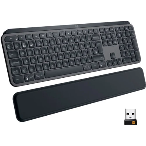 Клавіатура Logitech MX Keys Plus Advanced Wireless Illuminated Keyboard with Palm Rest Graphite (920-009416)