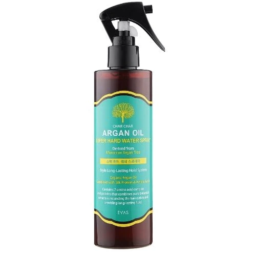 Char Char Argan Oil Super Hard Water Spray Спрей для укладки волос Аргановое масло 250 ml