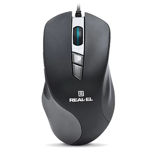 Мишка REAL-EL RM-780 Gaming RGB, black-grey: Ергономіка для правої руки