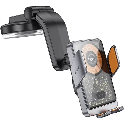 Держатель Hoco Car Holder Wireless Charger HW8 15W Metal Gray: Совместимость Для смартфона, Apple