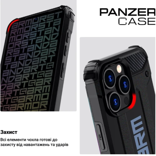 Чехол для телефонов ArmorStandart Panzer Black for Samsung S721 Galaxy S24 FE (ARM76921): Тип накладка на заднюю часть