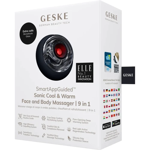 Массажер GESKE Sonic Cool&Warm Face and Body Massager 9в1 black