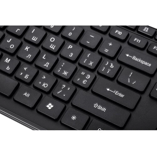 Клавиатура 2E KM1020 Slim USB Black (2E-KM1020UB): Количество дополнительных клавиш 16